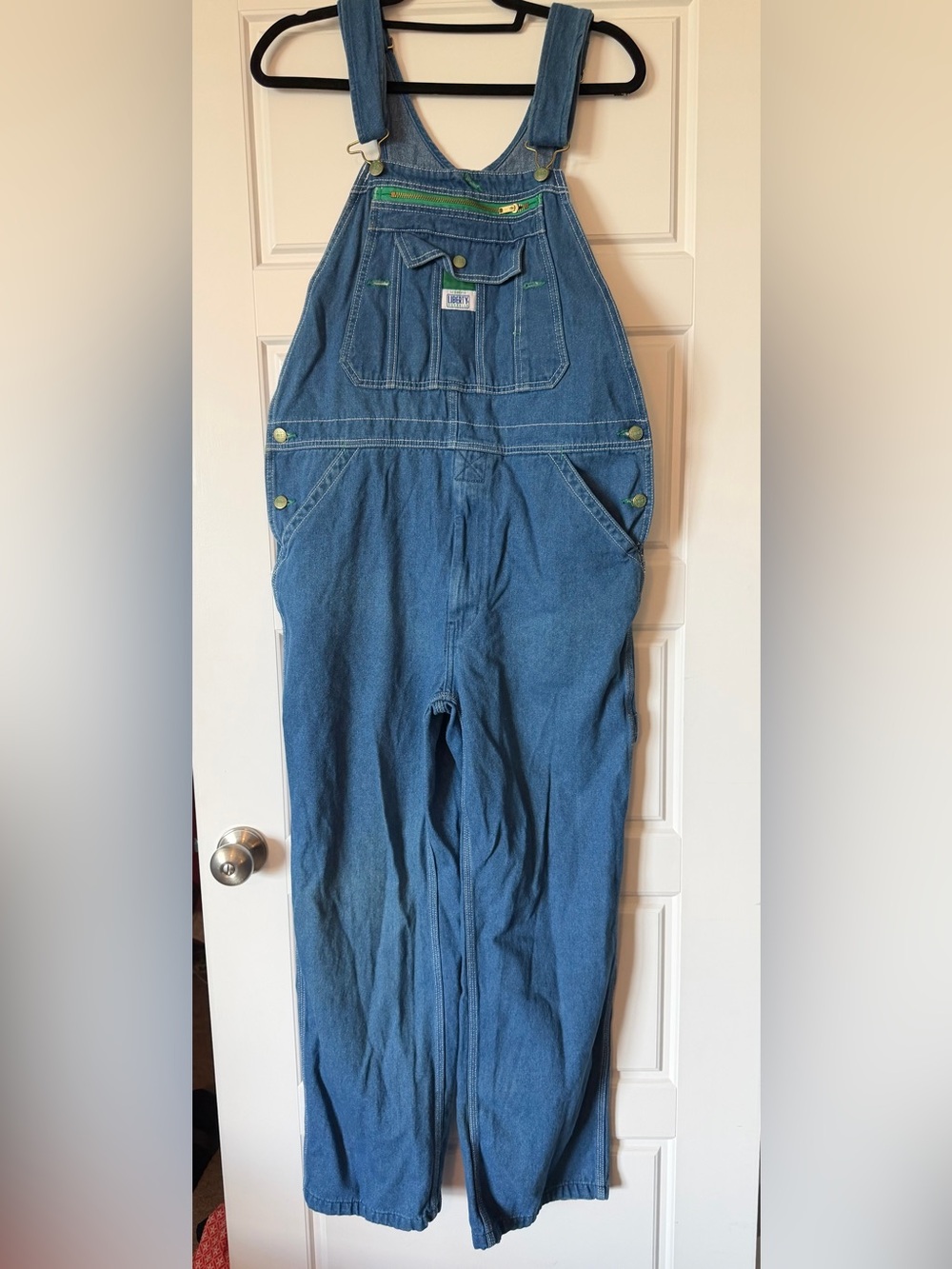 Liberty Blue Denim Overalls with Chest Pocket